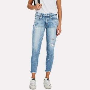 Moussy Vintage Mid Rise Distressed Glendale Skinny Jeans sz 29